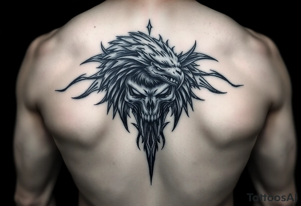 please prepare a tattoo idea that shows persistence, that you do not give up and strive to achieve your goals despite challenges and obstacles. Please make it not so very obvious and straightforward tattoo idea