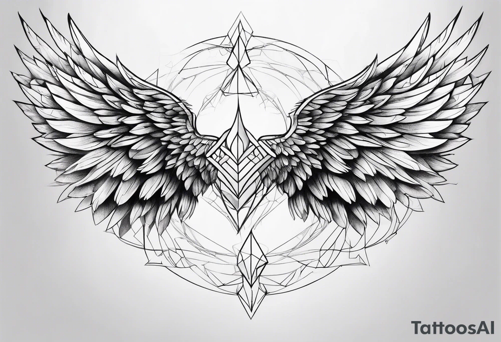 Angel wings tattoo idea