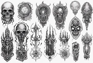 long tattoo for forearm on lovecraft them tattoo idea