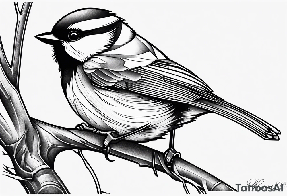 wrench chickadee tattoo idea