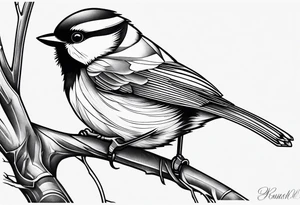 wrench chickadee tattoo idea