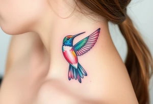 Humming bird tattoo idea