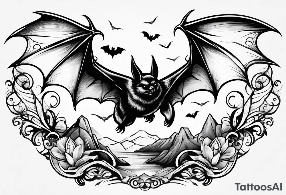 Bats tattoo tattoo idea