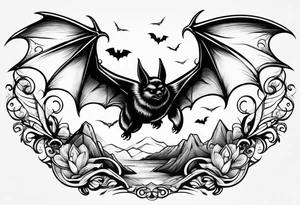 Bats tattoo tattoo idea