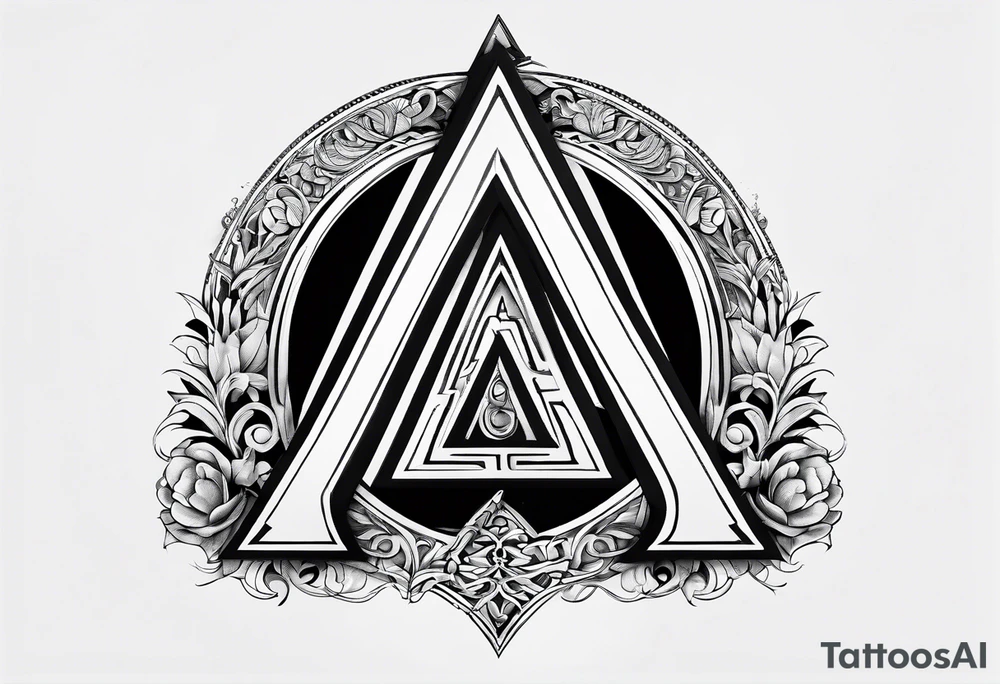 A greek letter - large delta tattoo idea