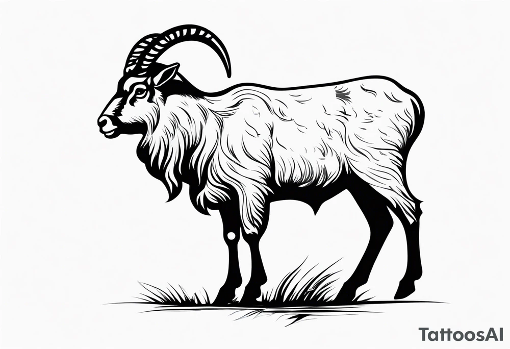 Steinbock mit Schrotflinte tattoo idea