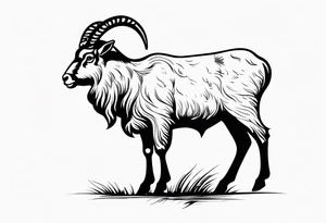 Steinbock mit Schrotflinte tattoo idea