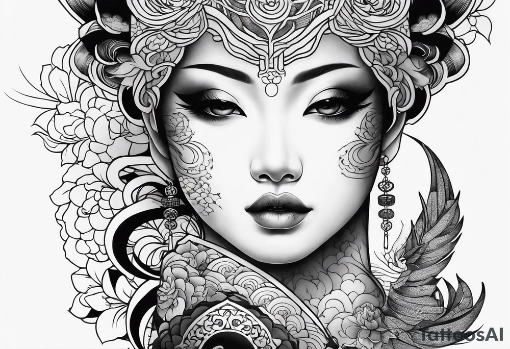 Reincarnation long forearm tattoo tattoo idea