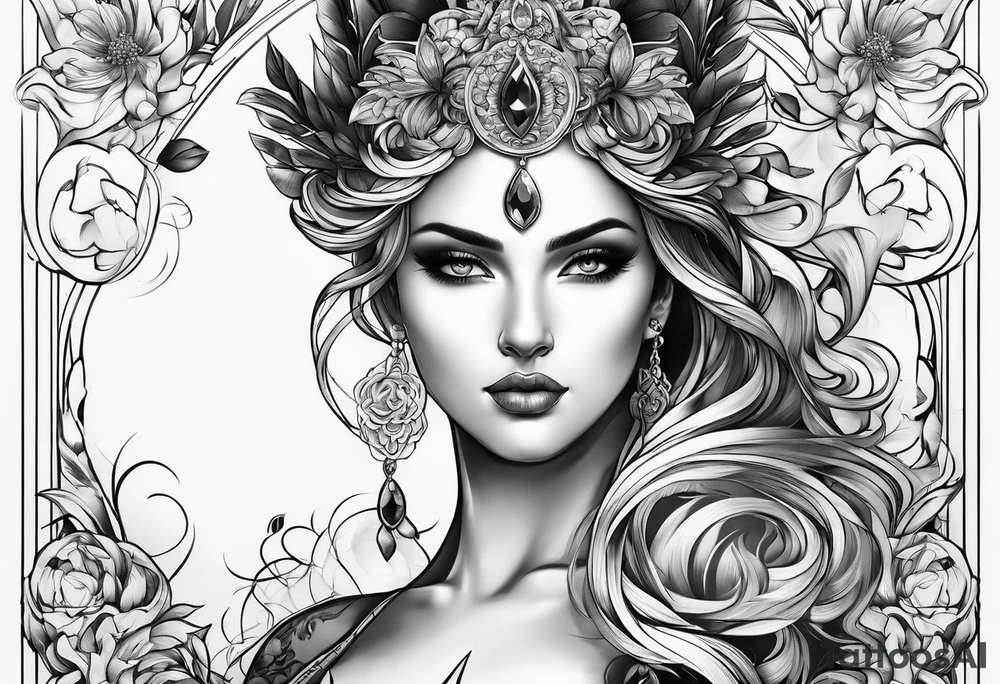 Flourish tattoo idea