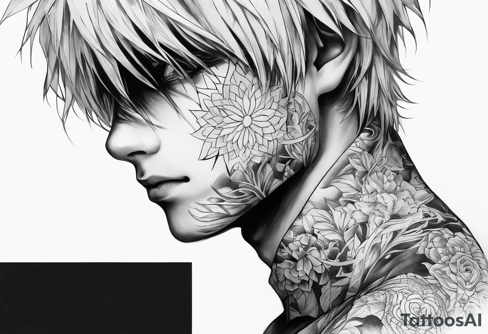 kaneki, tokyo ghoul, sleeve tattoo idea tattoo idea