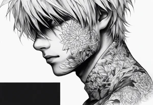 kaneki, tokyo ghoul, sleeve tattoo idea tattoo idea