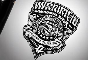 Wounded warrior tattoo idea
