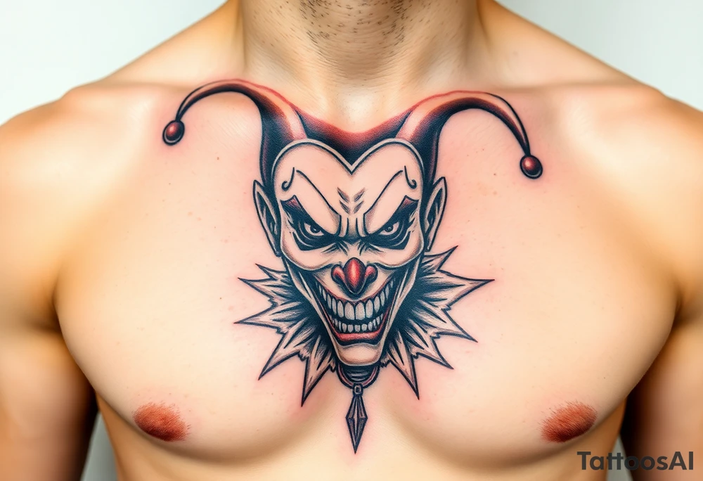 jester emotions tattoo idea