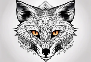fox eyes tattoo idea