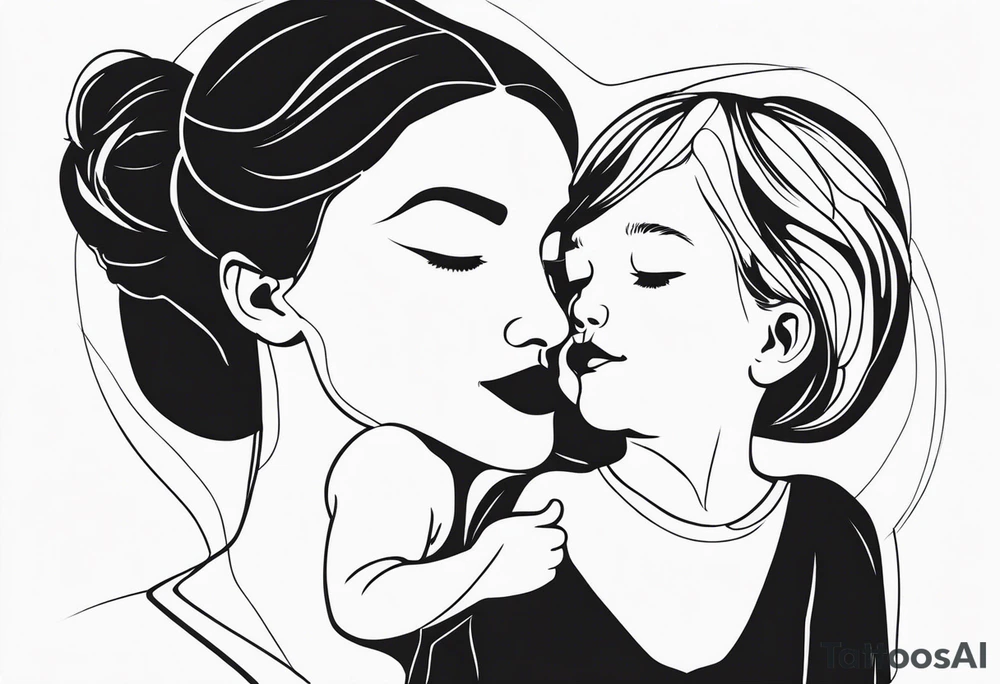 mother, father and daughter tattoo idea