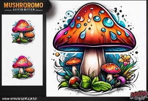 Mushroom dawg tattoo idea