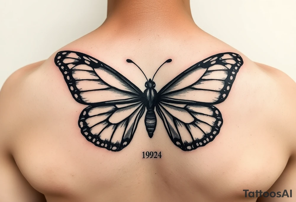 Butterfly memorial 
Ann Kilby 
1964-2024 tattoo idea
