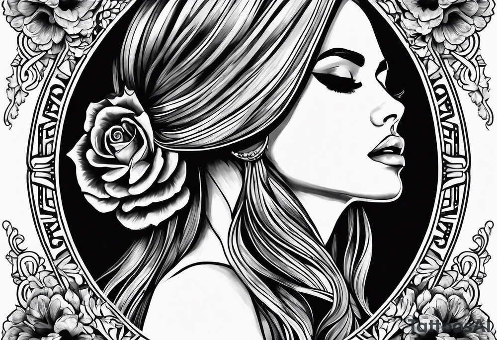 Lana del rey tattoo idea