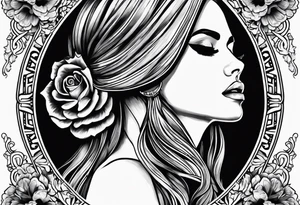Lana del rey tattoo idea