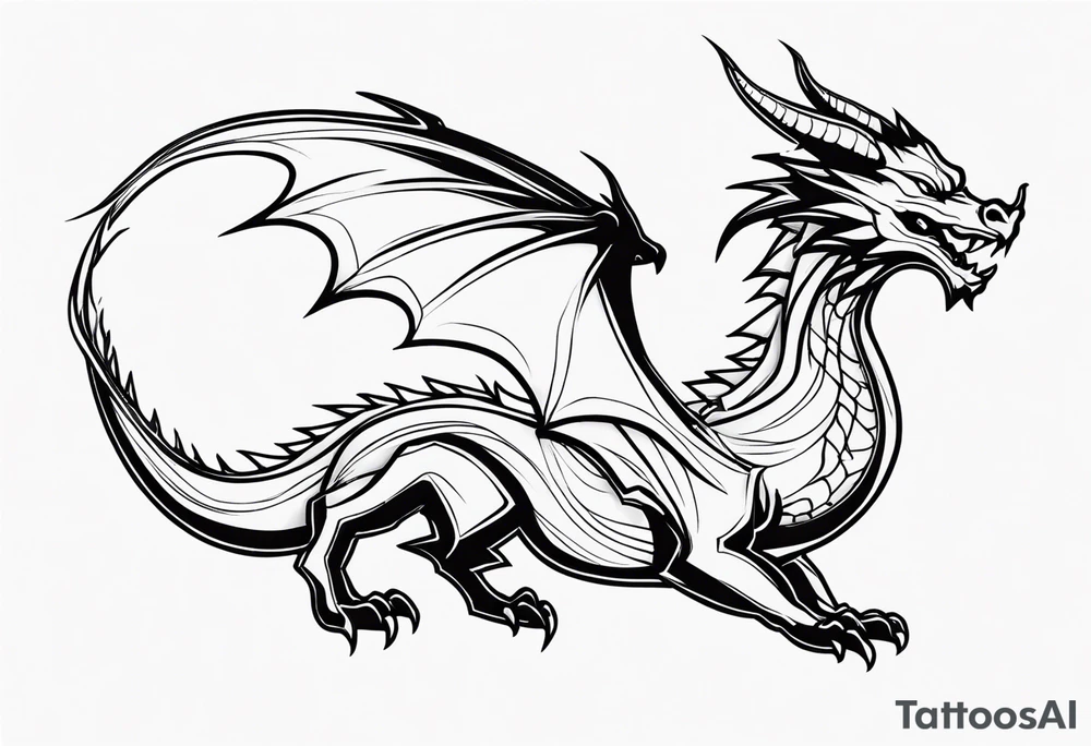 dragon tattoo idea
