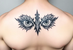 Eyes big and small on my chest tattoo idea