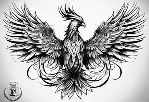 Heavy metal is phoenix being reborn tattoo idea
