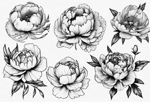 peonie tattoo idea