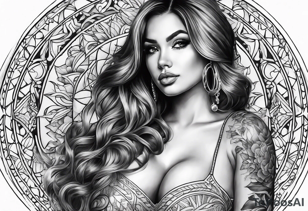 busty tattoo idea