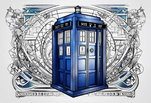 Doctor who tardis tattoo idea