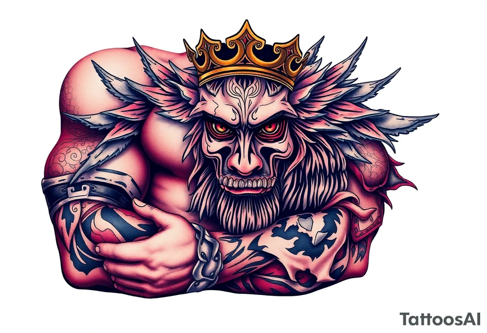 king tattoo idea