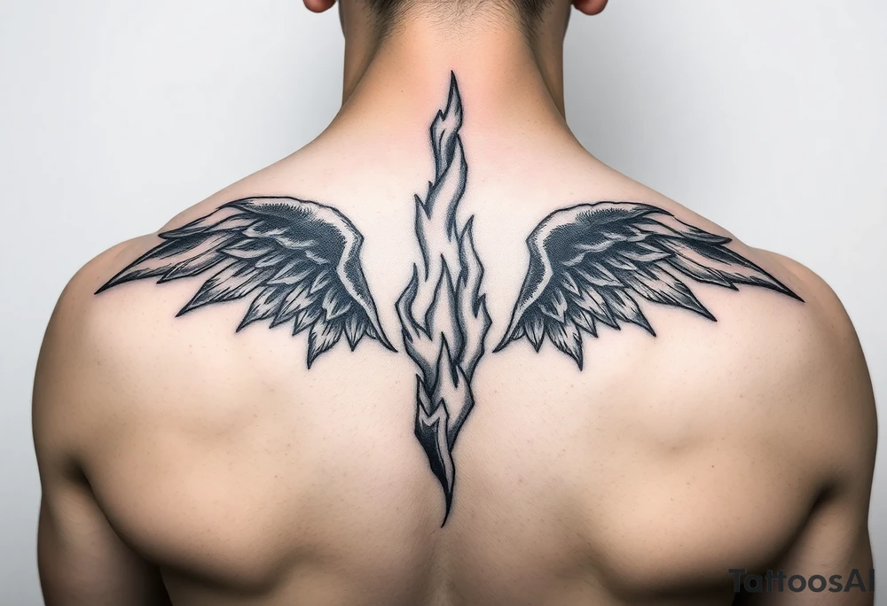 Rising from being extinguished tattoo idea