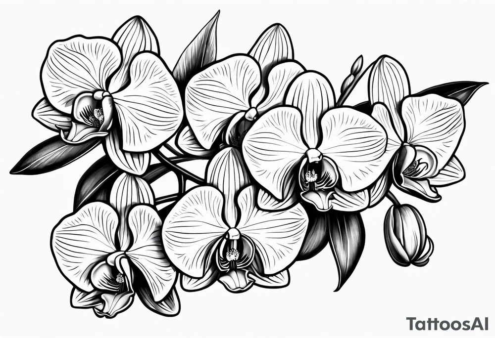 Orchids tattoo idea