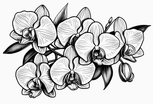 Orchids tattoo idea