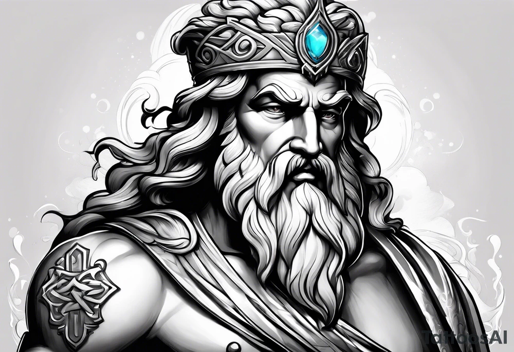 Zeus god tattoo idea
