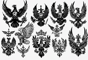 russian eagle tattoo idea