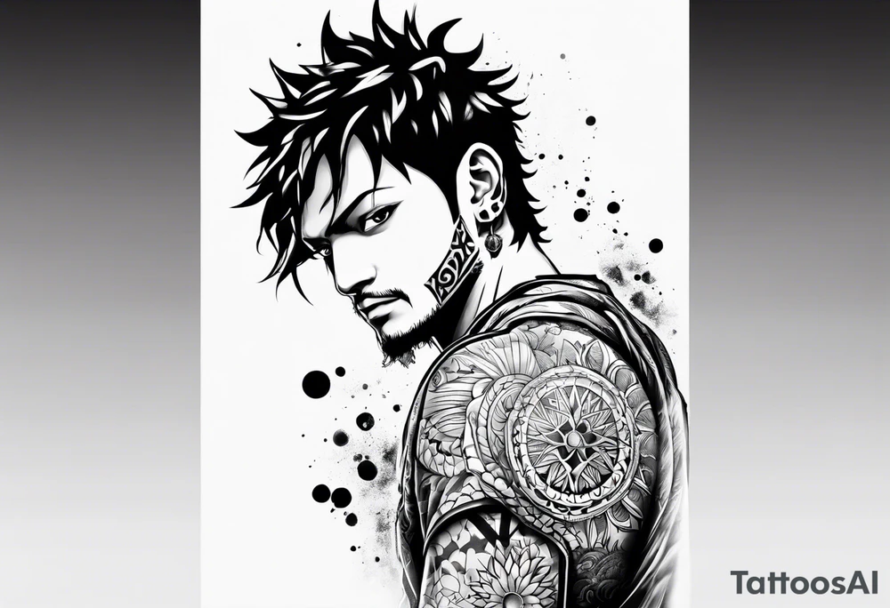 trafalgar d law tattoo tattoo idea