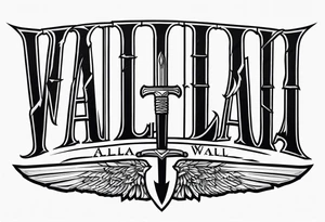 Valhalla swords fonts tattoo idea