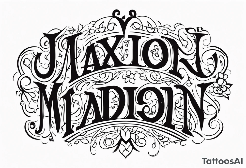 Jaxon, Madison, Evelyn tattoo idea