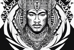 Polynesian minimal neck  tattoo tattoo idea
