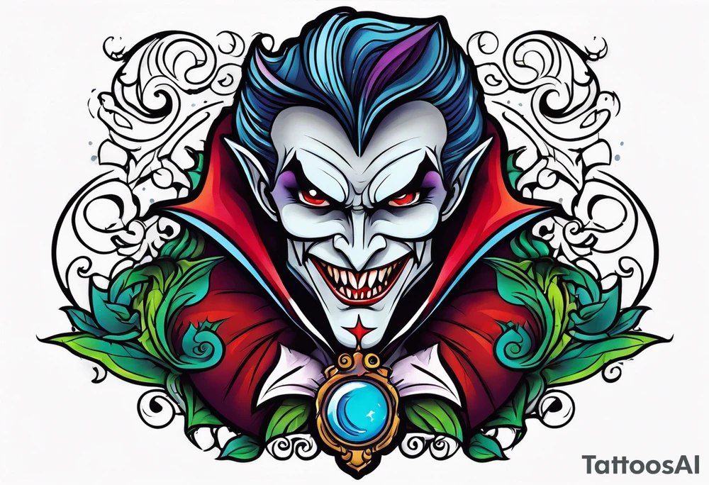 Vampire forearm tattoo design tattoo idea