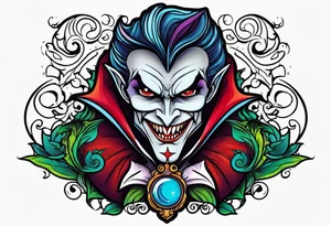Vampire forearm tattoo design tattoo idea