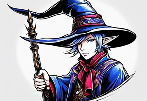Final fantasy Black mage tattoo idea