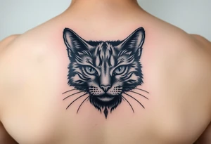black cat tattoo idea