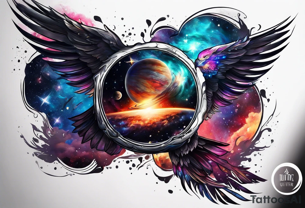 Galaxy tattoo idea