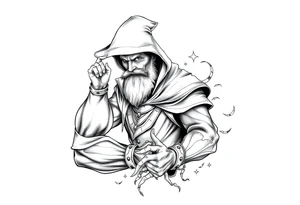 arcane mage, magic tattoo idea
