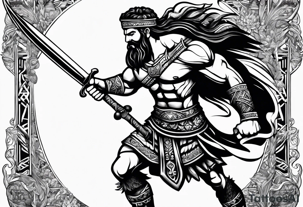 David and Goliath tattoo idea