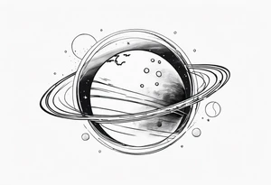 planet tattoo idea