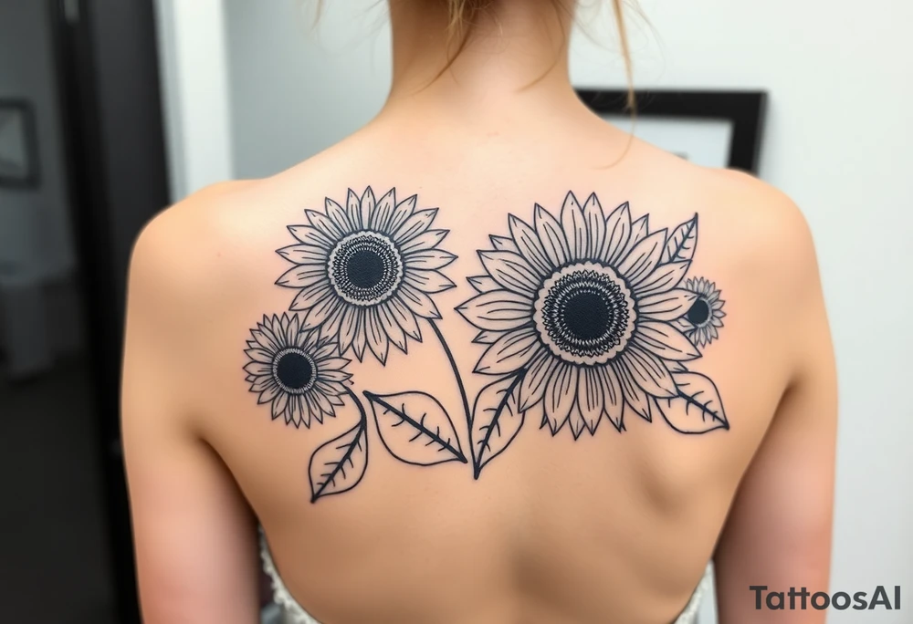 Sunflowers tattoo idea