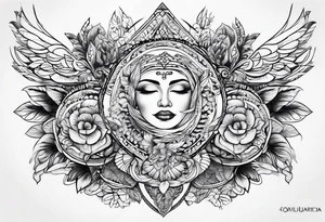 venezuela style tattoo for chest tattoo idea