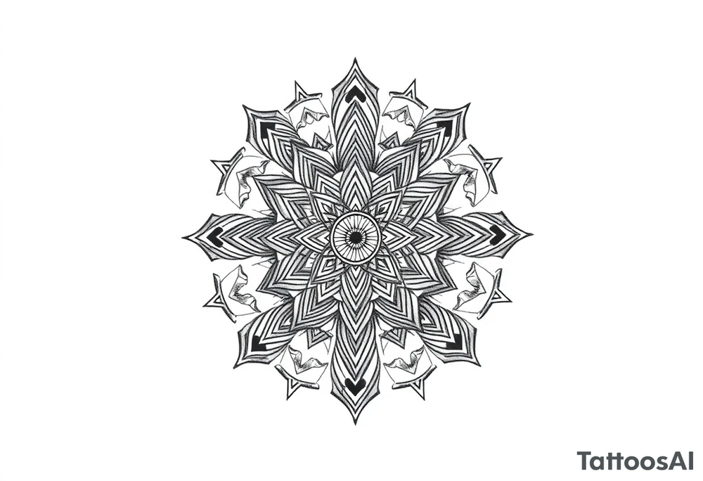 intricate mandala with sacred geometry and cosmic elements tattoo idea intricate mandala with sacred geometry and cosmic elements tattoo idea